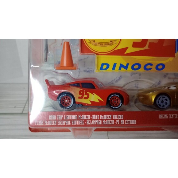 Disney Pixar Cars 2-pk Road Trip Mcqueen & Racing Center Cruz NIP - Picture 2 of 8